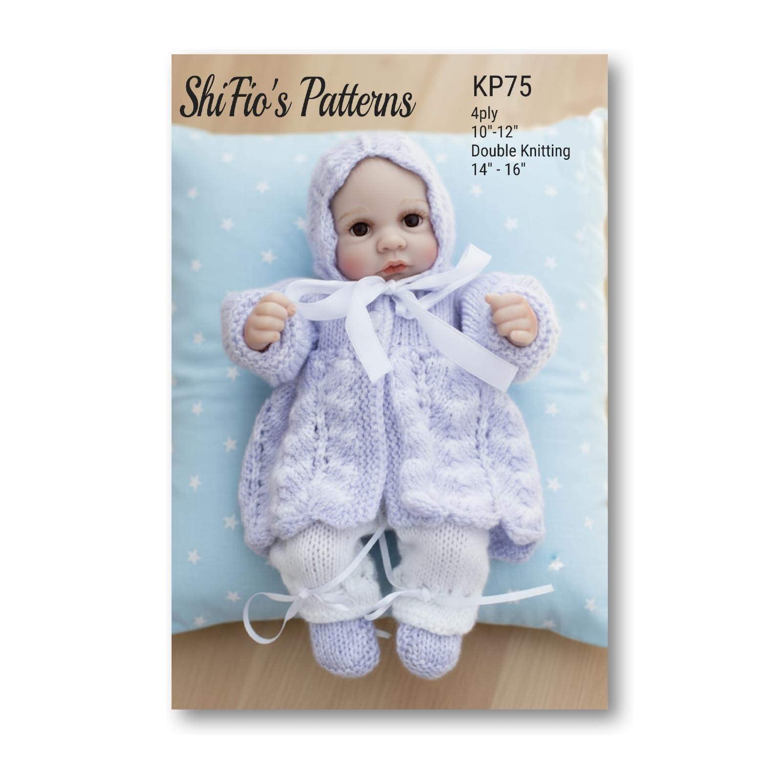 Knitting Pattern for Dolls Jacket, hat, Leggings and Matching Bootees, to fit Dolls 10" to 12" Made in 4ply Yarn and 14" to 16" Made in Double Knitting, Booklet, Manual, Craft KP75