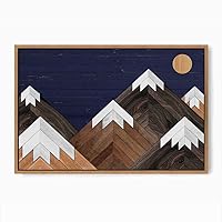 Framed Canvas Wall Art Colorful Abstract Canvas Prints Home Artwork Decoration for Living Room,Bedroom - 16x24 inches