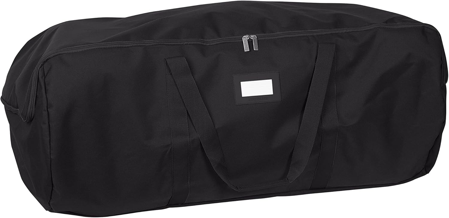 Holiday Décor Storage - Covermates Keepsakes Garland Duffle Bag – Durable Polyester, Reinforced Handles, Fits up to 25 Foot Garland Depending on Thickness - Holiday Storage-Black