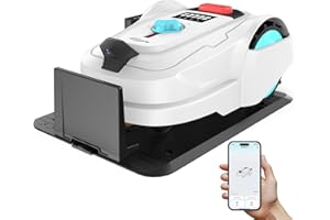 YARDCARE M800Plus Cordless Robot Lawn Mower with GPS + Visual Navigation, Bow-Shaped Path Mowing, APP Control, 4.0Ah Automatic Robotic Lawnmower for 1/5 Acre, Obstacle Avoidance, Height Adjustment