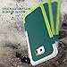 Galaxy S6 Edge Case, TILL(TM) Ultra Slim 3 Color Hybrid Impact Anti-slip Shockproof Soft TPU Hard PC Bumper Extra Front Raised Lip Case Cover for Samsung Galaxy S6 Edge S VI Edge G925 [Green]