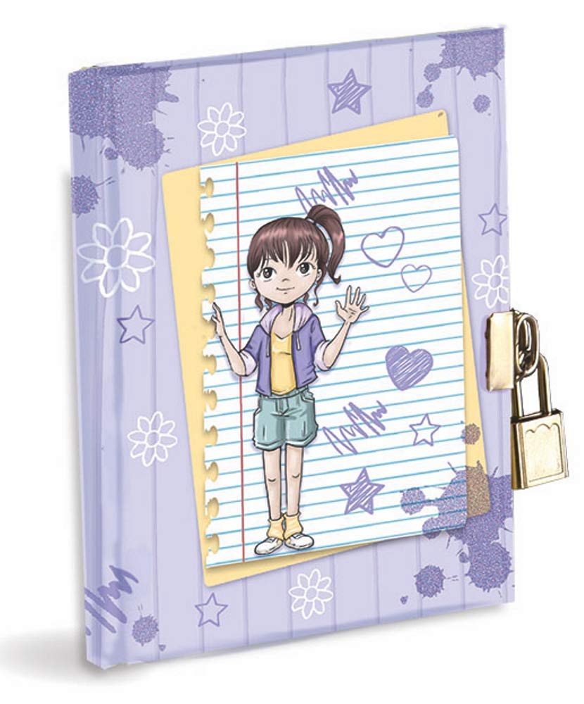 Secret Diary 14.5x18.5 cm with Metal Padlock and 2 Keys