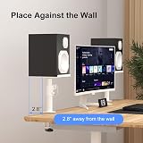 suptek Clamp-on Speaker Stand Desk Mount Set 9.6x8.8 inch Trays 2 Pack view 7
