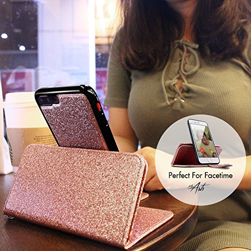image for iPhone 8 Plus Case, iPhone 7 Plus Case, Miss Arts Glitter Detachable S