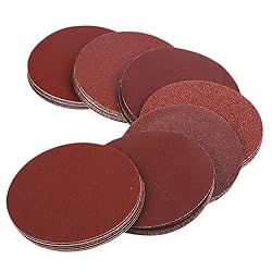 HIFROM 5 Inch Sanding Discs NO-Hole Hook and Loop