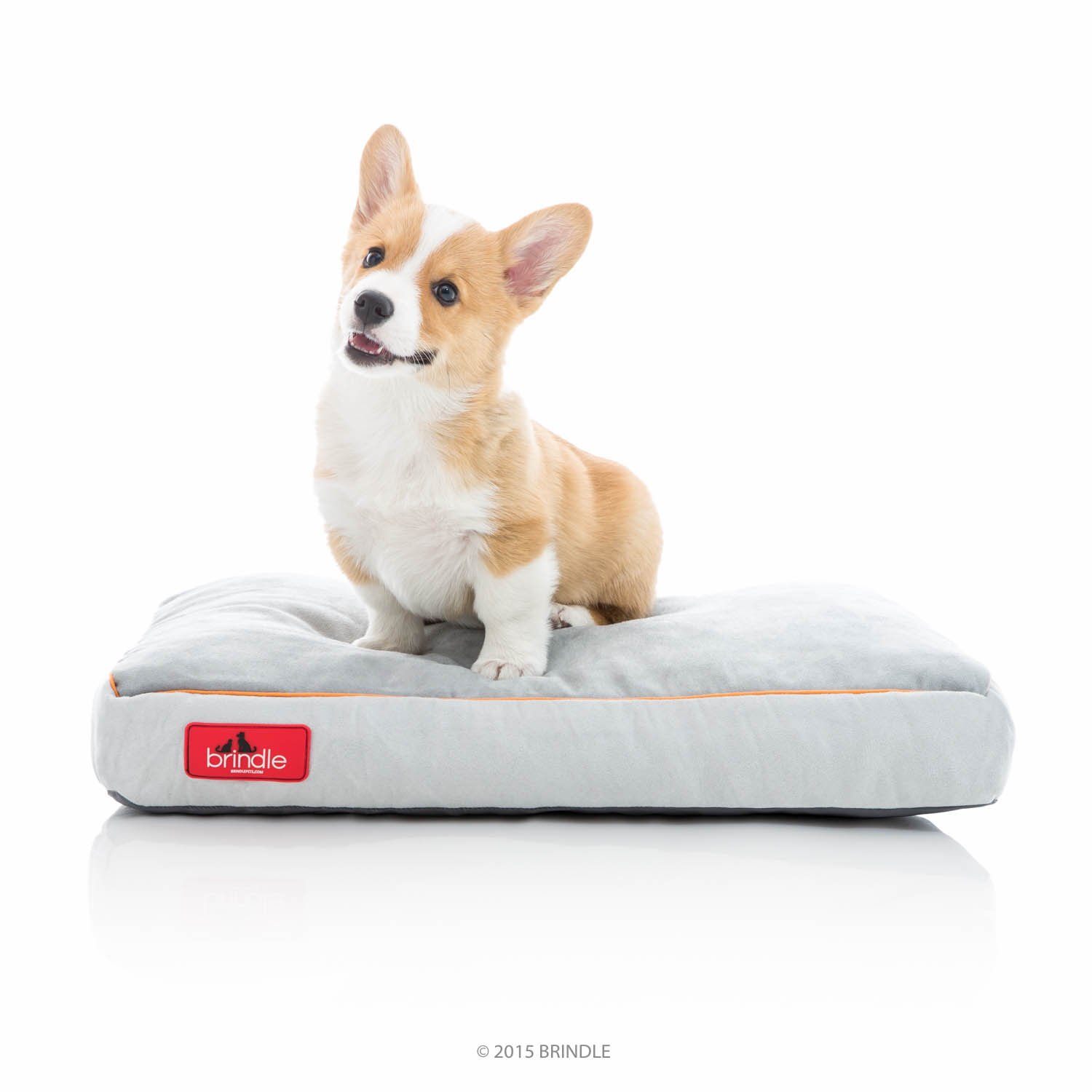 Brindle Soft Memory Foam Dog Pet Bed Removable Washable Cover Comfy S/M