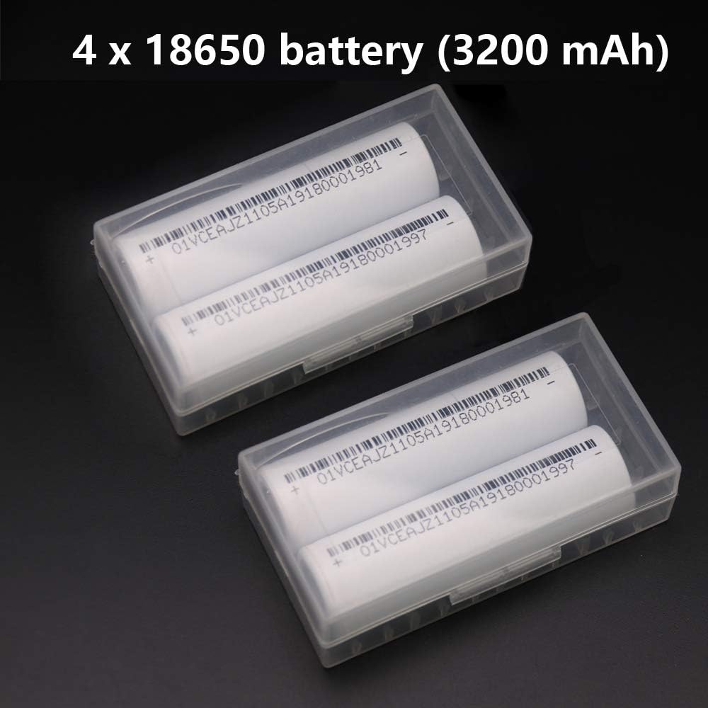 18650 Rechargeable Flat top Battery 3200mAh (4 Pack)