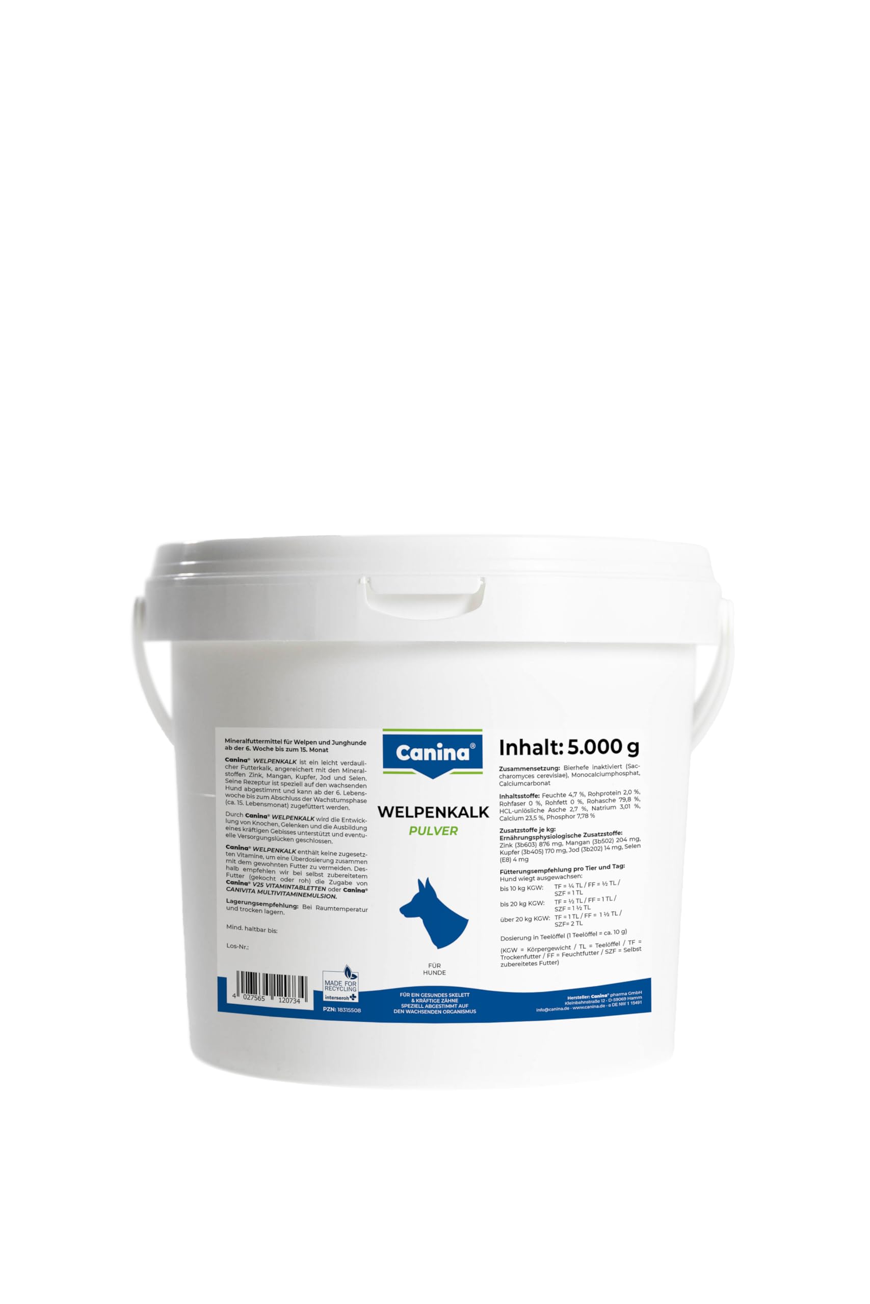 Welpenkalk Pulver 5000g