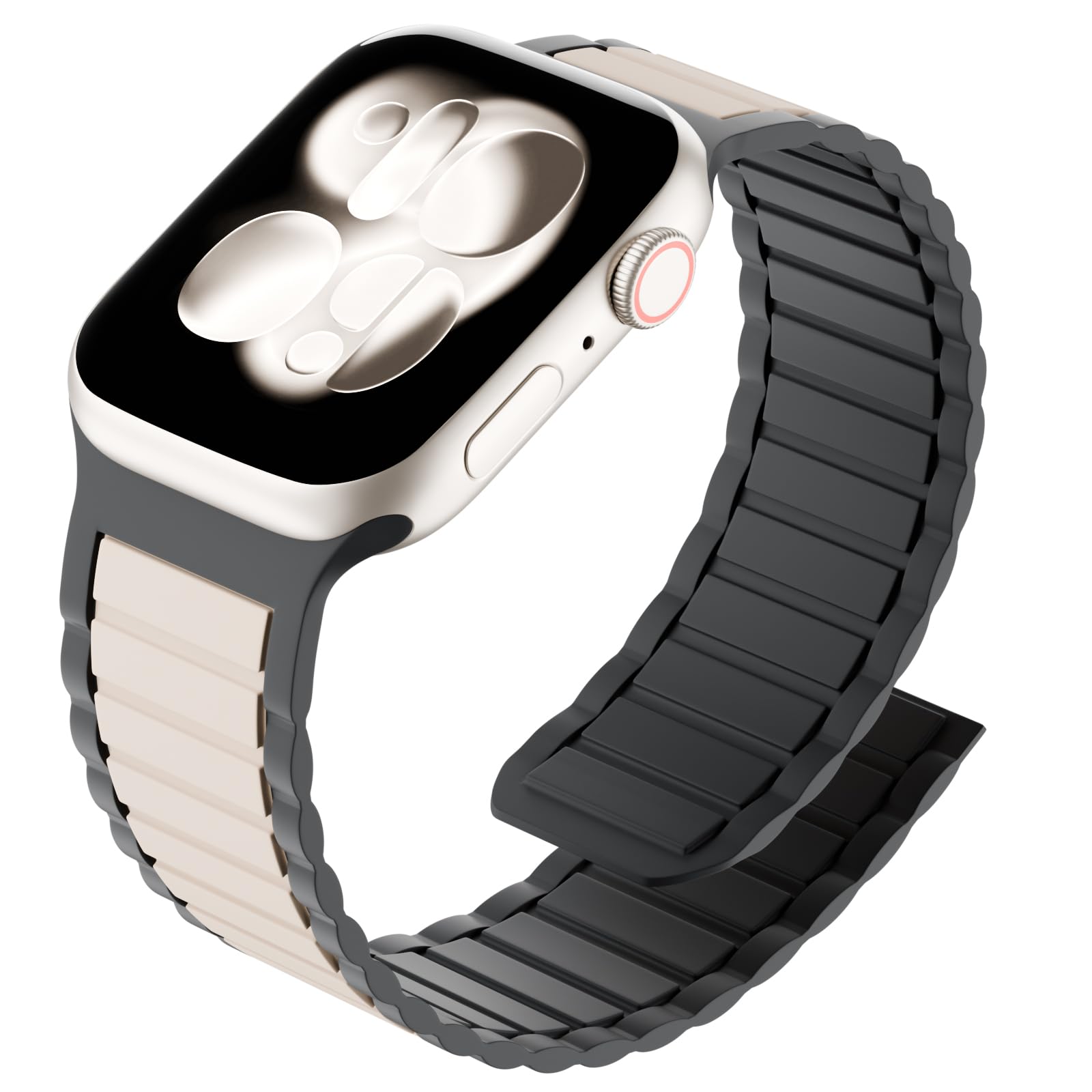 Arctime Silicone Magnetic Band Compatible with Apple Watch for 38mm 40mm 41mm 42mm 44mm 45mm 46mm 49mm, Sport Strap Soft Replacement Wristband for iWatch Ultra 3 2 1 Series 11 10 9 SE 8 7 6 5 4