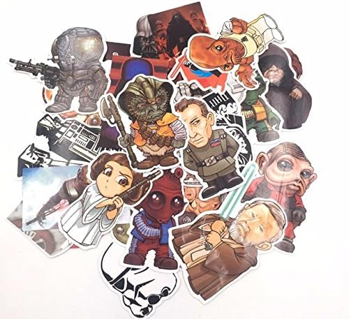 Star Wars Stickers Vinyl Decals Assortment - 35 ct Variety Pack - Set 1 (DRC US Seller)