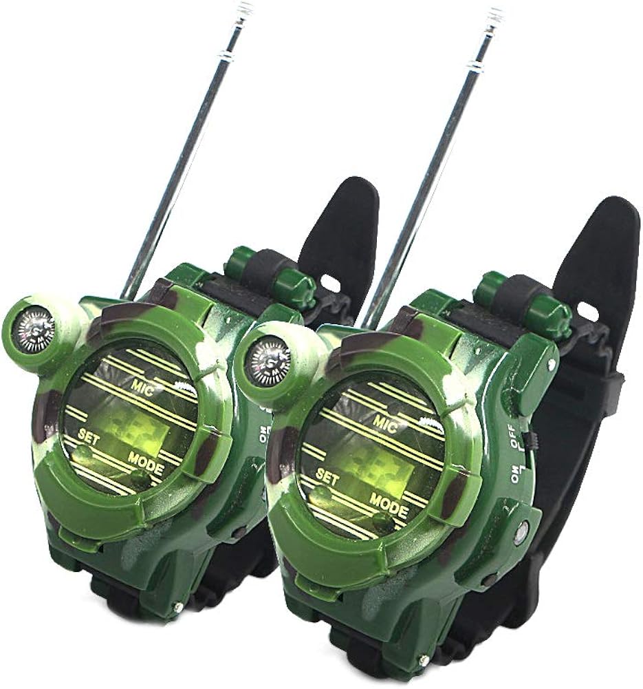 2 PCS Watch Walkie Talkies for Kids Long Range TwoWay Radio Camo