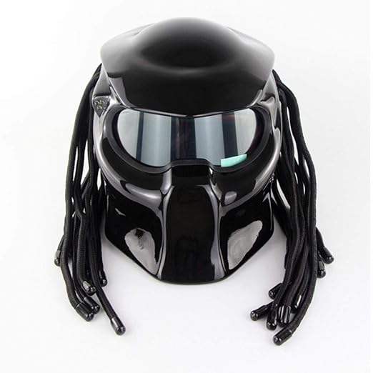 Predator Jagged Warrior Front Flip Open Helme D.O.T Zertifiziertes Motorradfahren Harley Retro Scorpion Mask Cross-Country-ge