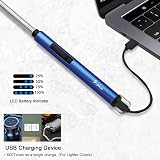SUPRUS candle lighter Rechargeable USB 360° Neck Stainless Steel Dark Blue view 4