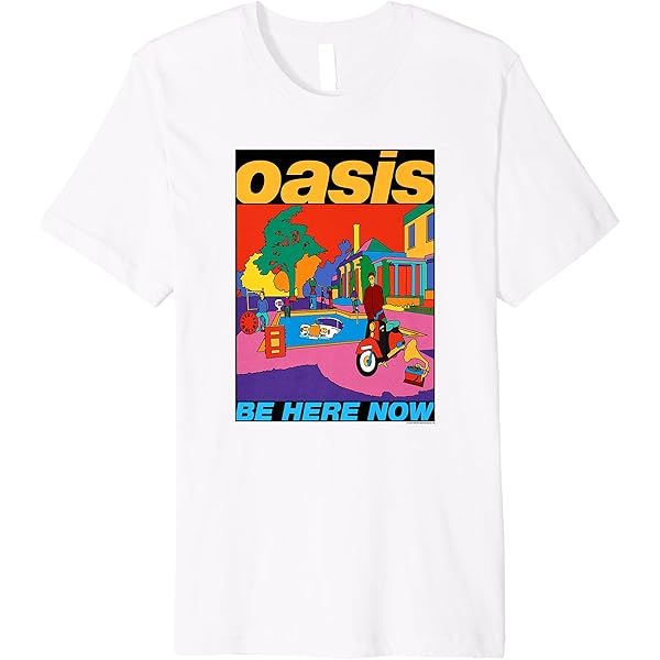 Amazon.com: Oasis – Be Here Now Colour T-Shirt : Clothing, Shoes