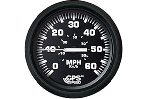Faria BEEDE 32816 Euro Speedometer GPS (60 MPH) Studded - 4, Black