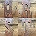 Farmhouse Rustic 4 Inch Flat Metal Letters And Numbers Wall Art Decor, Outdoor Country Rusted Steel Monogram Decorations, Welcome, Home, Joy, Wall Signs For Barn, Nursery, Living Rooms
