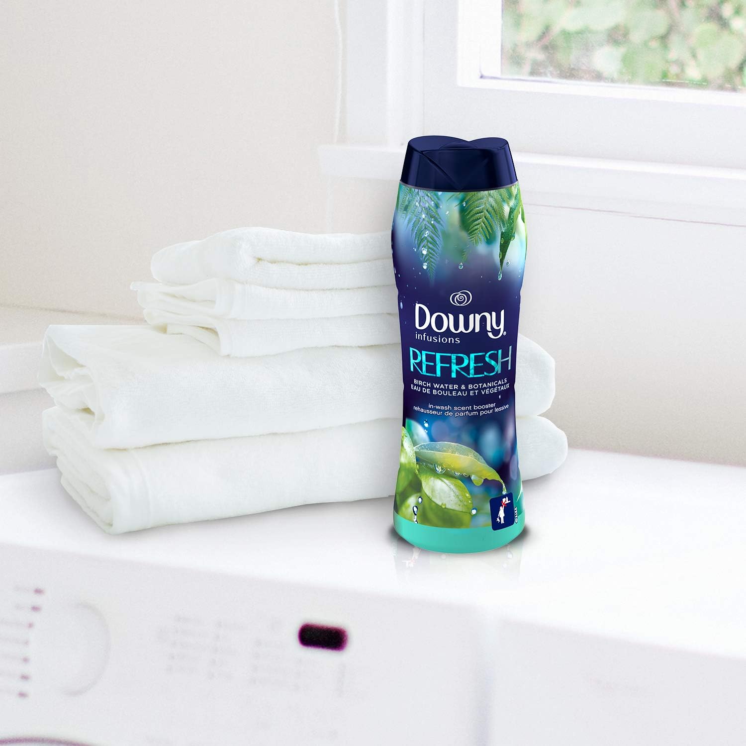 Downy Infusions in-Wash Scent Booster Beads, Refresh, Birch Water & Botanicals, 20.1 Oz, Pack of 1: Health & Personal Care