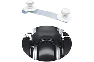 AC-MTORC 1999-2024 Rear Fender Studplate with 1/4-20 Thread Seat Mount Nut Assy for Harley Touring Softail Road Glide Road King Electra Glide Street Glide Fat Bob Fat Boy Low Rider Street Bob (Chrome)