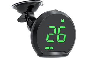 Liiiyuan G13 GPS Speedometer, Universal Digital GPS Speedometer with Color Font, USB Connection, HUD Display Suitable for All Vehicles, Plug and Play.