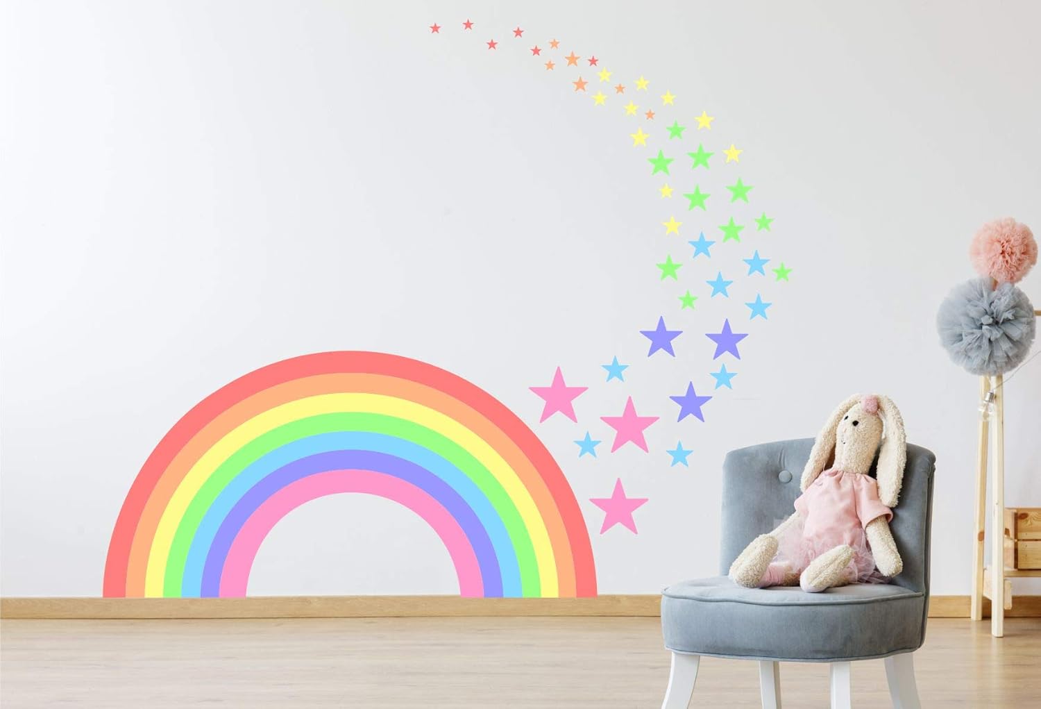 rainbow childrens bedroom