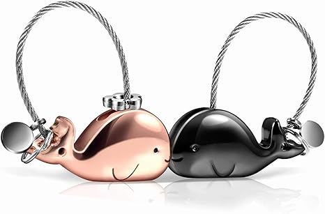 Amazon Co Jp Cisixin キーホルダー カップル キーリング ペア キーチェーン マグネット付き かわいい 動物 2個セット イルカ ホーム キッチン