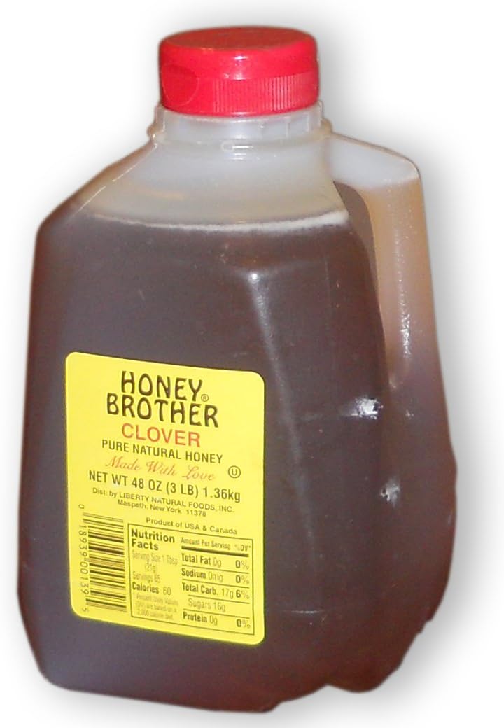 Honey Brother Pure Natural Honey (Clover, 3 Lb)