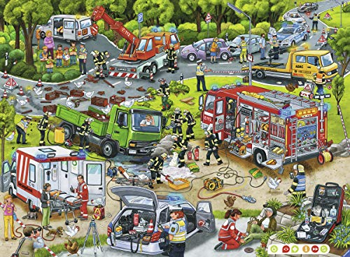 Ravensburger tiptoi 00554 Puzzeln, Entdecken, Erleben: Im Einsatz , für Kinder von 5-8 Jahren, Hilf Polizei, Feuerwehr… – Bild 5