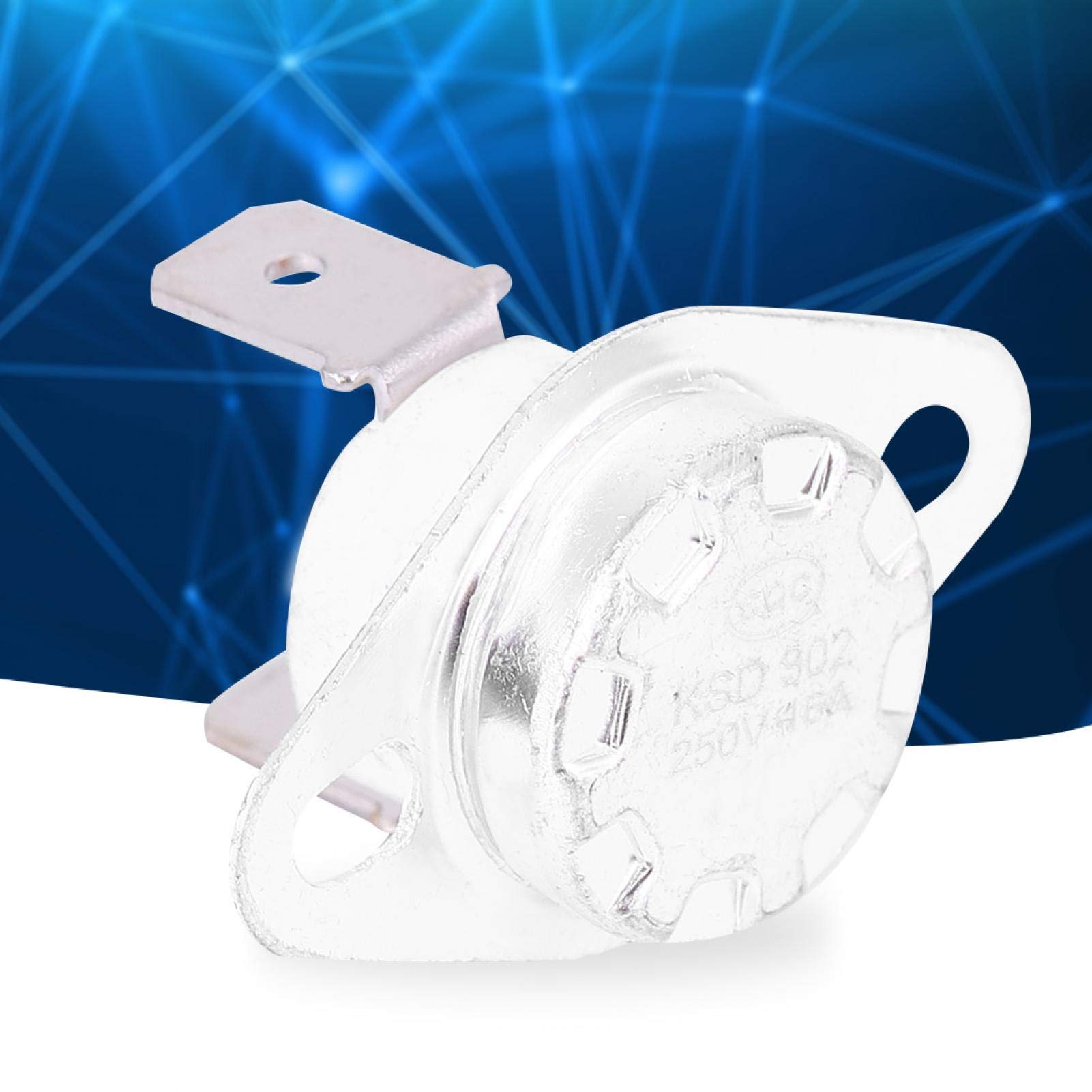 Jeanoko KSD302 Normally Closed Thermal Switch Temperature Control Thermostat Thermal Switch AC250V 16A for Fireplace Blower(165℃)