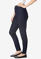 Woman Within Plus Size Petite Fineline Denim