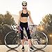 Santic Women's Bike Pants 4D Padded Cycling Capris Shorts 3/4 Biking Tights Bicycle Capris Purple