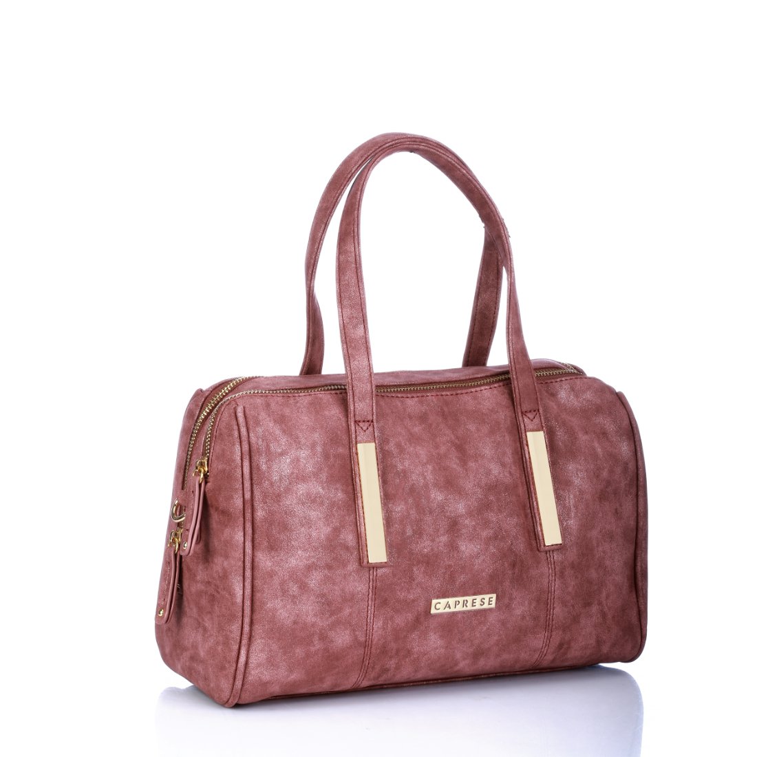 caprese brownie women's satchel (metallic maroon) ()