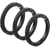 PJYTAC Titanium Key Rings Heavy Duty Easy Open Split Key Chain Rings | Side Push, No Nail Damage, Anti-Slip Ultra Lightweight EDC Bulk Keyrings for Car Key Fob, Gift for Men Women