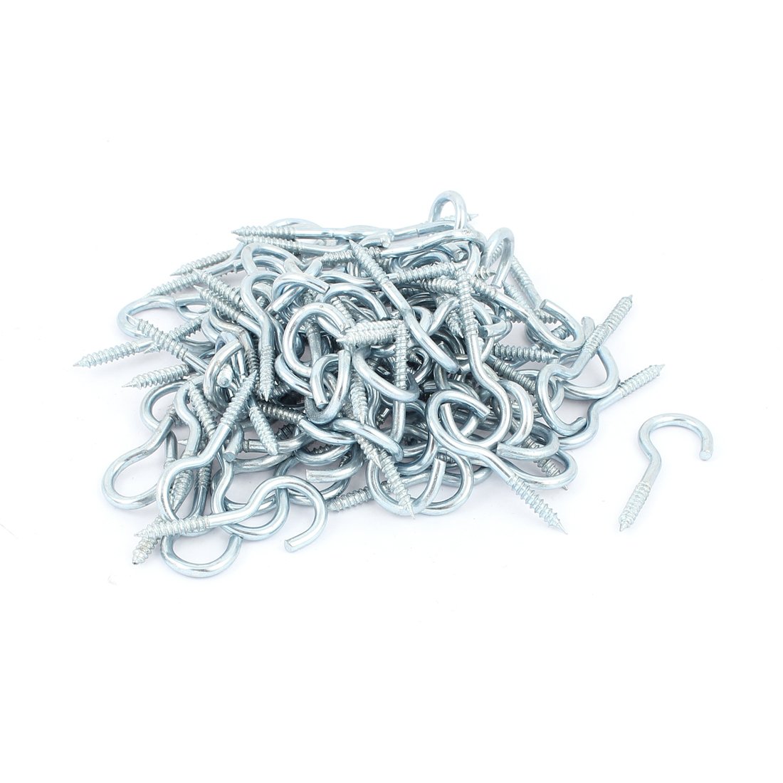Sourcingmap 3mm Dia Thread Zinc Plated Eyelet Hook Eye Screw Assortment 100pcs
