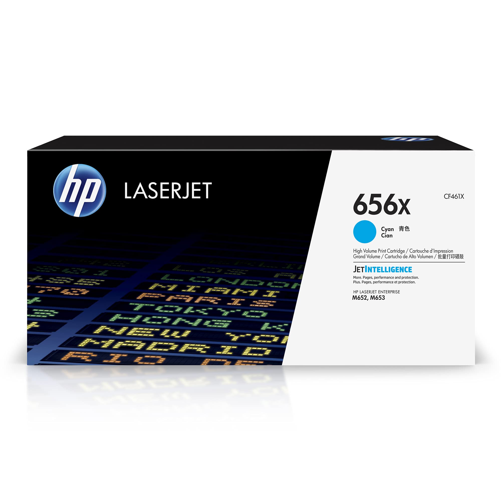 HP CF461X 656X High Yield Original LaserJet Toner Cartridge, Cyan, Single Pack