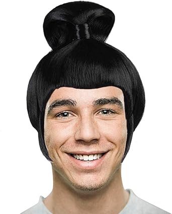 Amazon Com Japanese Samurai Short Black Wig Hm 019 Clothing