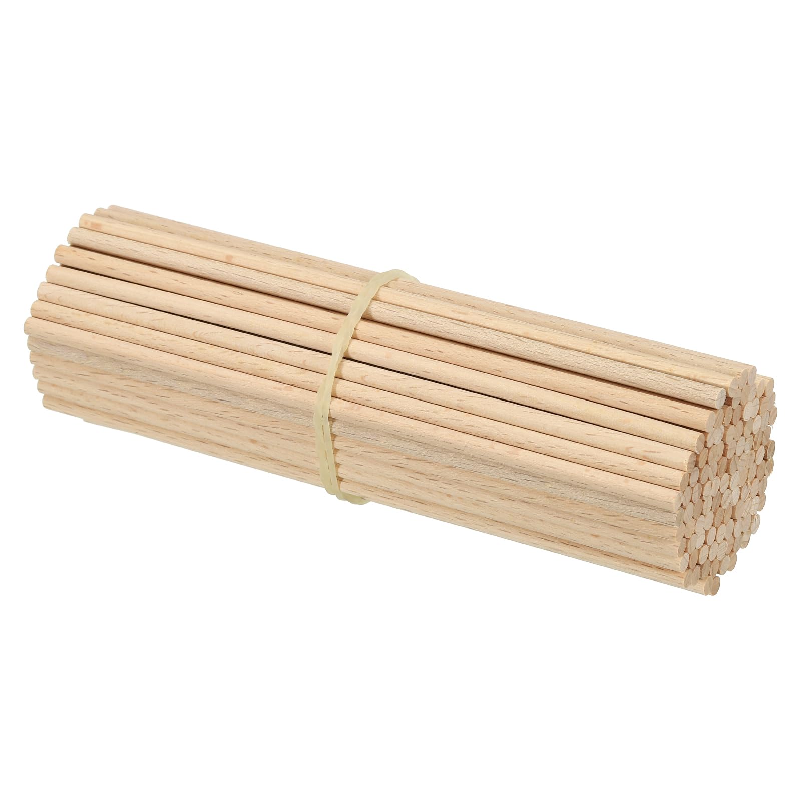 PATIKIL 5/32 x 6 Inch Dowel Rods Wood Sticks, 100 Pcs Unfinished Wooden Dowel Rods Round Dowels Hardwood Sticks for DIY Crafts and Home Decor