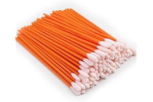Wellgler's 100pcs 6.42'' Cleaning Swabs,Multi-Purpose Cleanroom Foam Tip Cleaning Swab Kit for Camera, Optical Lens, Arts and Crafts, Painting, Gun, Printer, Automotive Detailing
