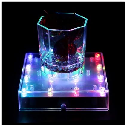 Lacgo 5 Inch Square Uplight Lamp Led Lights Battery Powered
