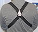 Holdup Airport Friendly/No Buzz Suspenders for Men (Black 1 1/2