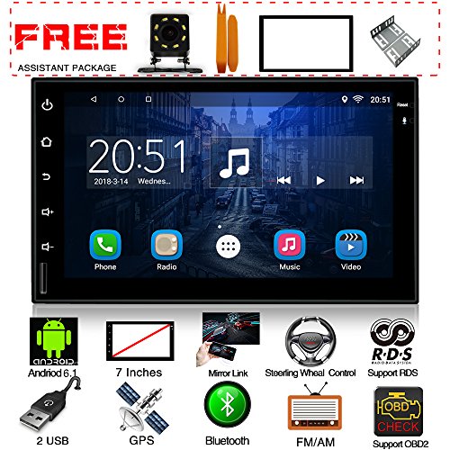 In Dash Gps Navigation Headunit Car Bluetooth Wifi Radio Aud