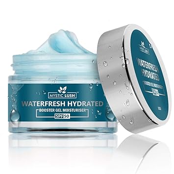 Mystic Lush Waterfresh Hydrated Booster Gel Moisturizer for Dry Skin 50 GM - Increase Skin Hydration & Keeps Away from Dry Skin