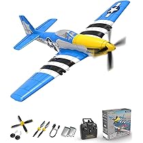 VOLANTEXRC RC Plane 2.4Ghz 4CH RC Airplane Ready to Fly P51