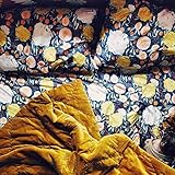 Where The Polka Dots Roam Queen Size Bed Sheets Vintage Floral on Gray Print 4 Piece Set â”‚ Unisex, Flexible Microfiber, Durable, Wrinkle-Resistant Bedding â”‚ Boys, Girls, Baby, Kids, Toddler, Teen