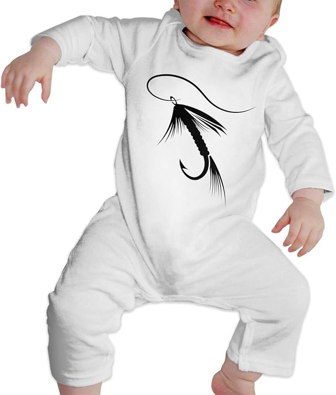 Fly Fishing Lure Baby Girls Boys Clothes Cute Outfit