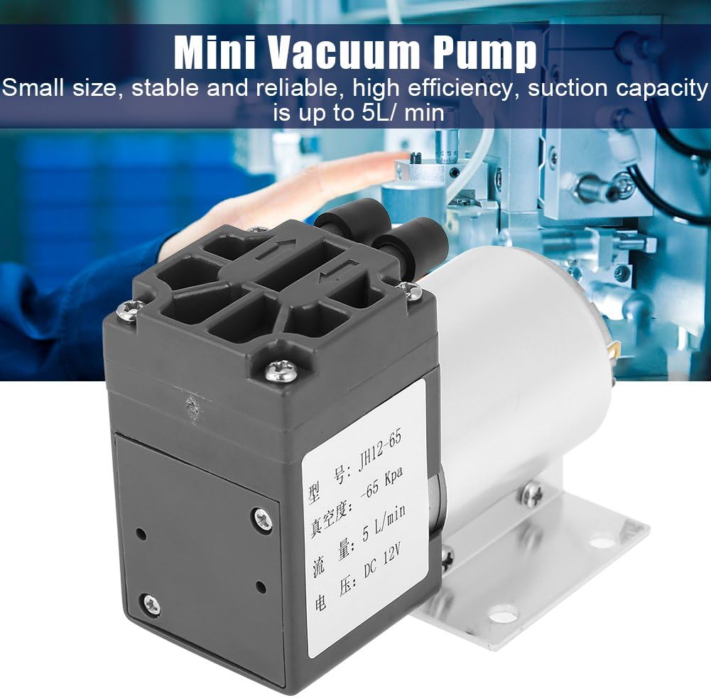 12V Vacuum Pump, Negative Pressure Suction Pump, Vacuum Suction Pump with 5L/ min Suction