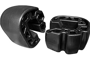 SORUDA Snap in Bumpers/Fenders fits for Sea-Doo 295100418 Upgrade Tear Resistant Material Jet ski Bumpers (BLACK)