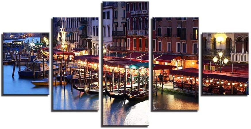 Laiyoude Living Room Canvas Painting, Conjunto de cinco piezas, Sin