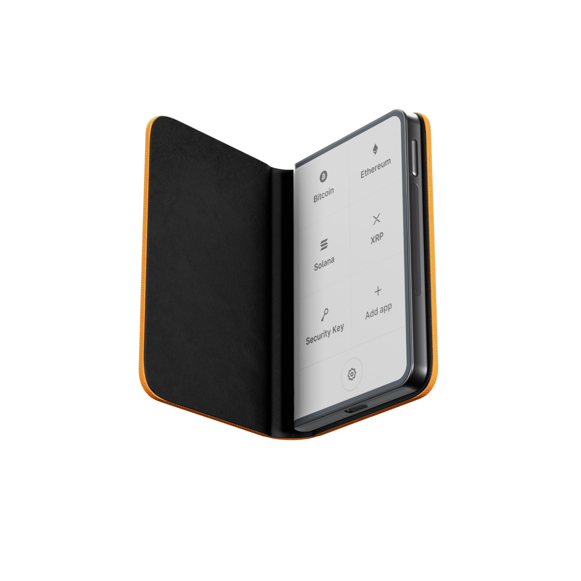 Ledger STAX Magnet Shell - Protection for Touchscreen Crypto Wallets (BTC Orange)