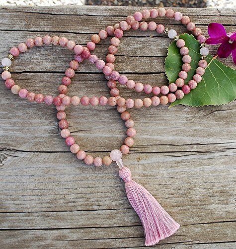 Rhodonite Mala Prayer Beads