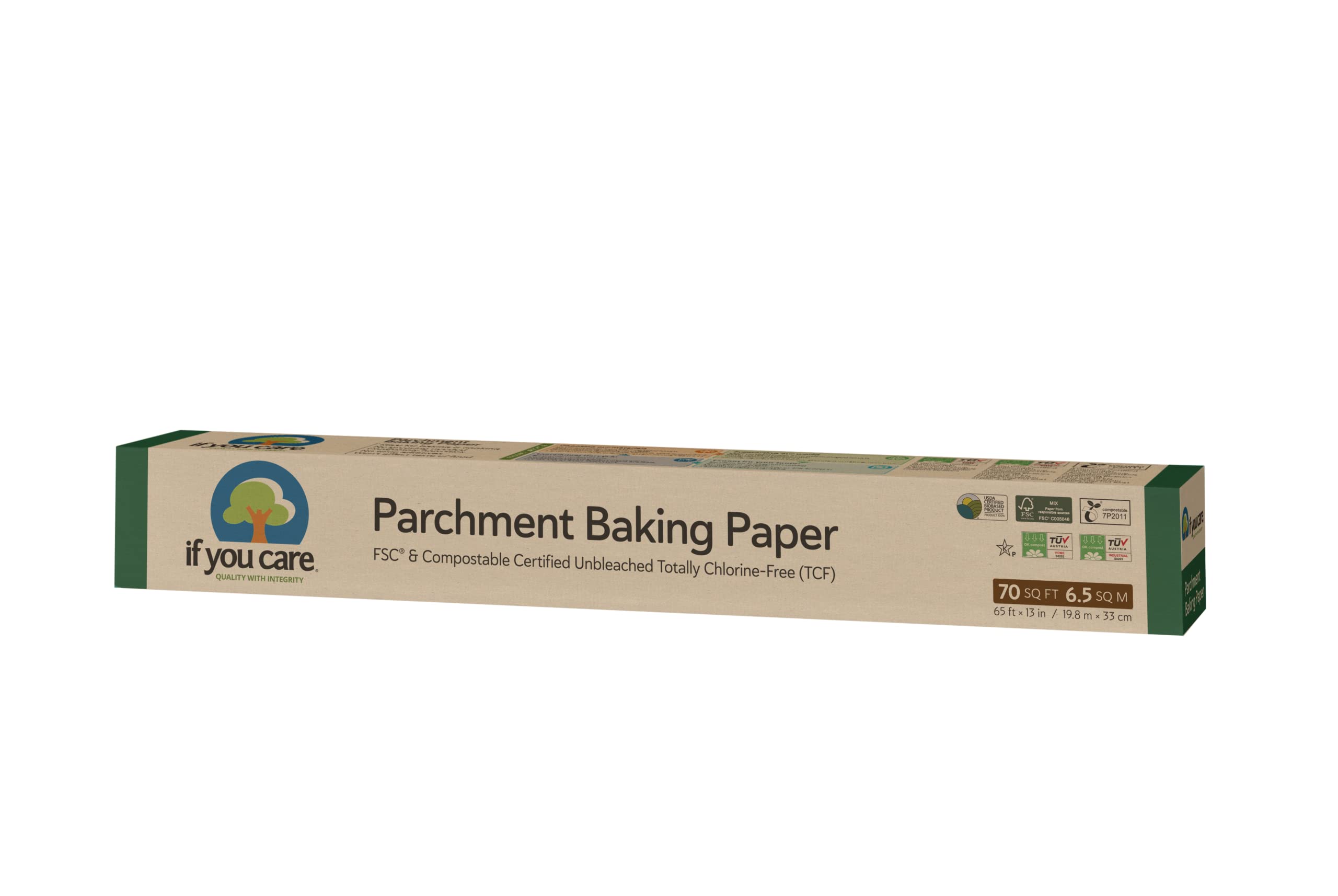 If You Care Parchment Baking Paper Rolls 6.5 Sq m (Pack of 4)
